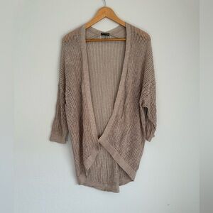 Express Women's gray Open-Front Sweater